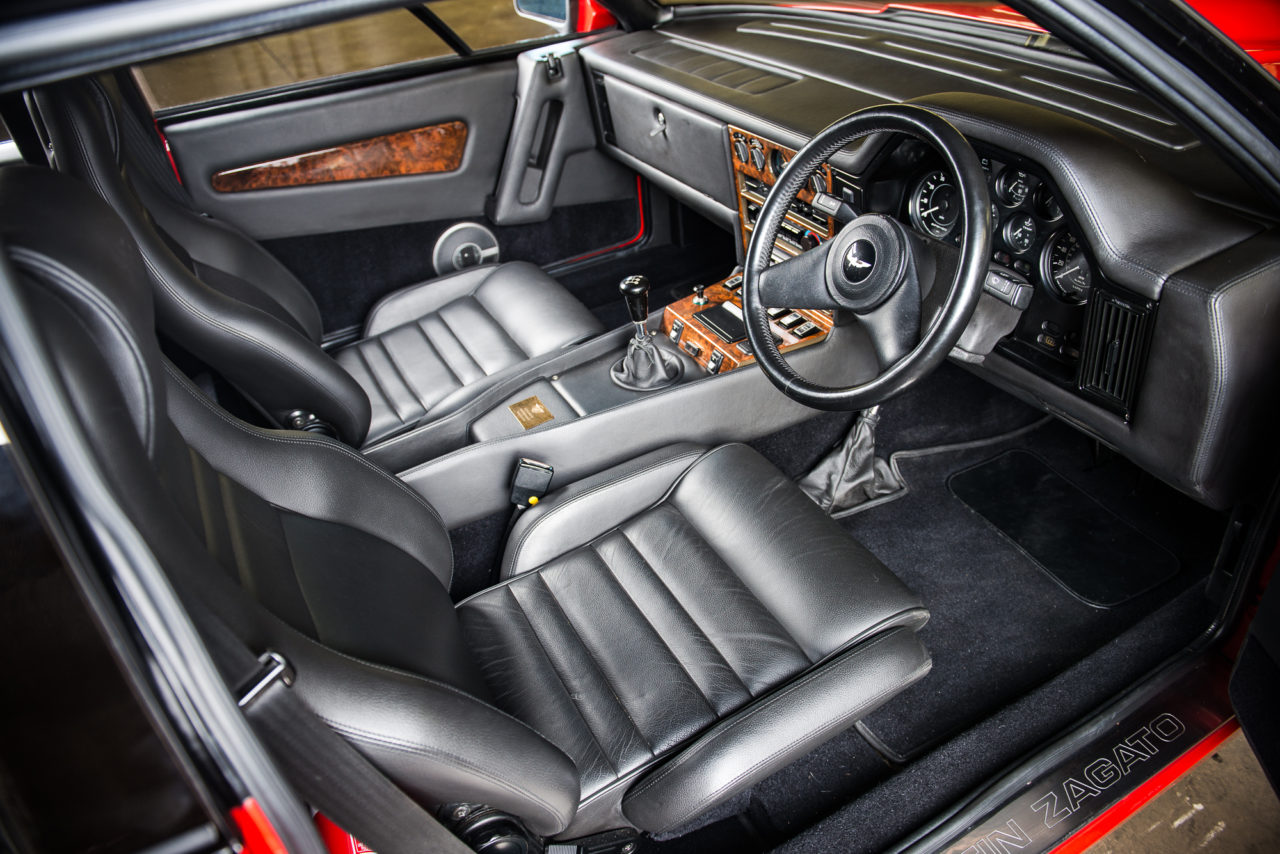 1986 Aston Martin V8 Zagato prototype interni